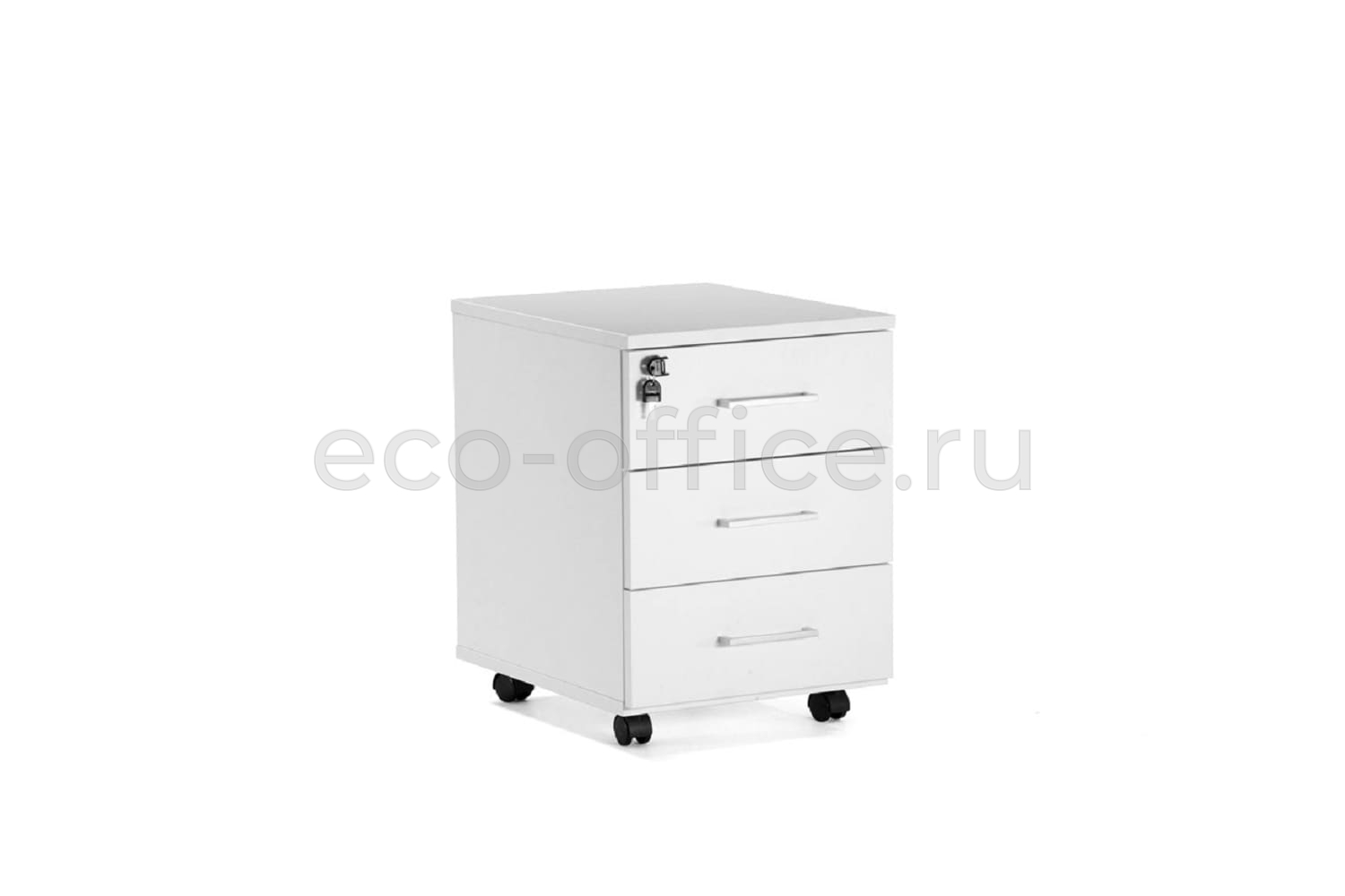 Тумба подкатная TOUR Basic 80T004 W3W3 alum Белый купить в Воронеже