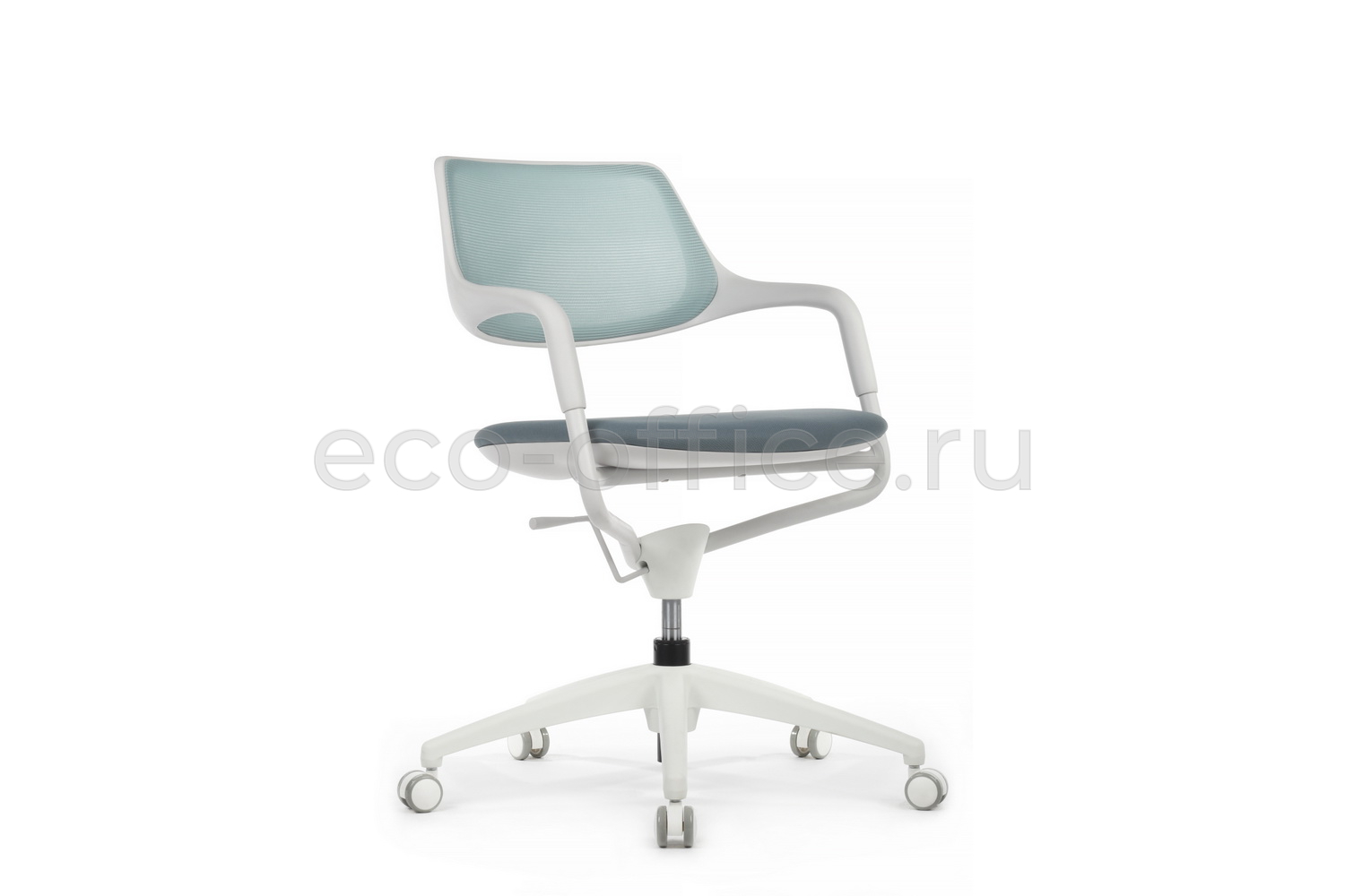 Кресло RV Design SCROLL HY-813D Голубая сетка / Серая ткань купить в Воронеже