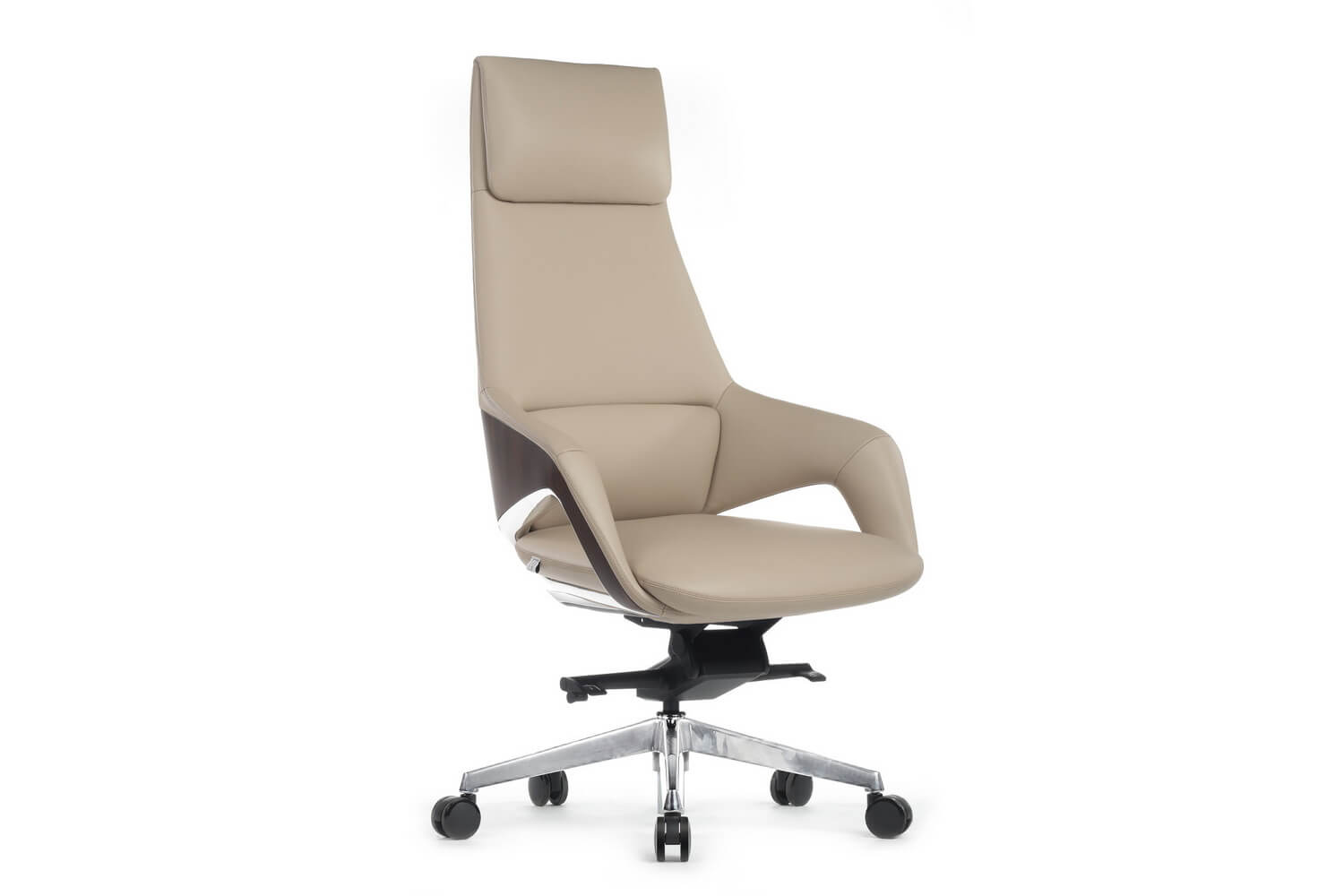 Кресло руководителя RV Design AURA FK005-A Светло-бежевая кожа купить в Воронеже