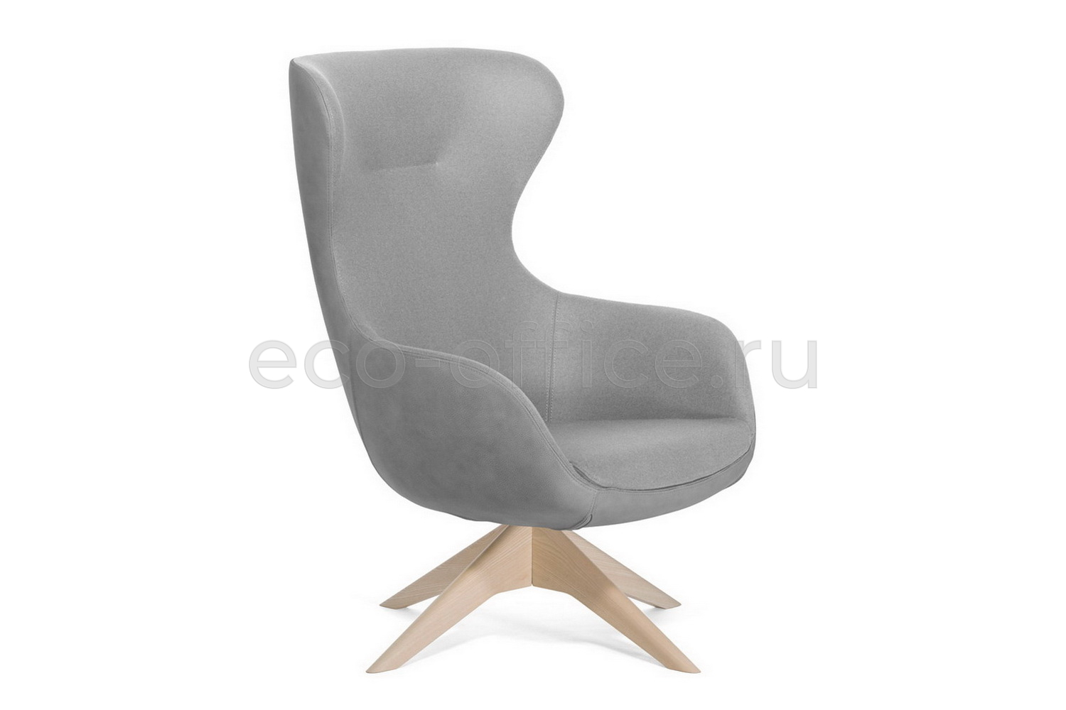Офисное кресло Profoffice ELEGANCE WOOD на крестовине Серый войлок купить в Воронеже