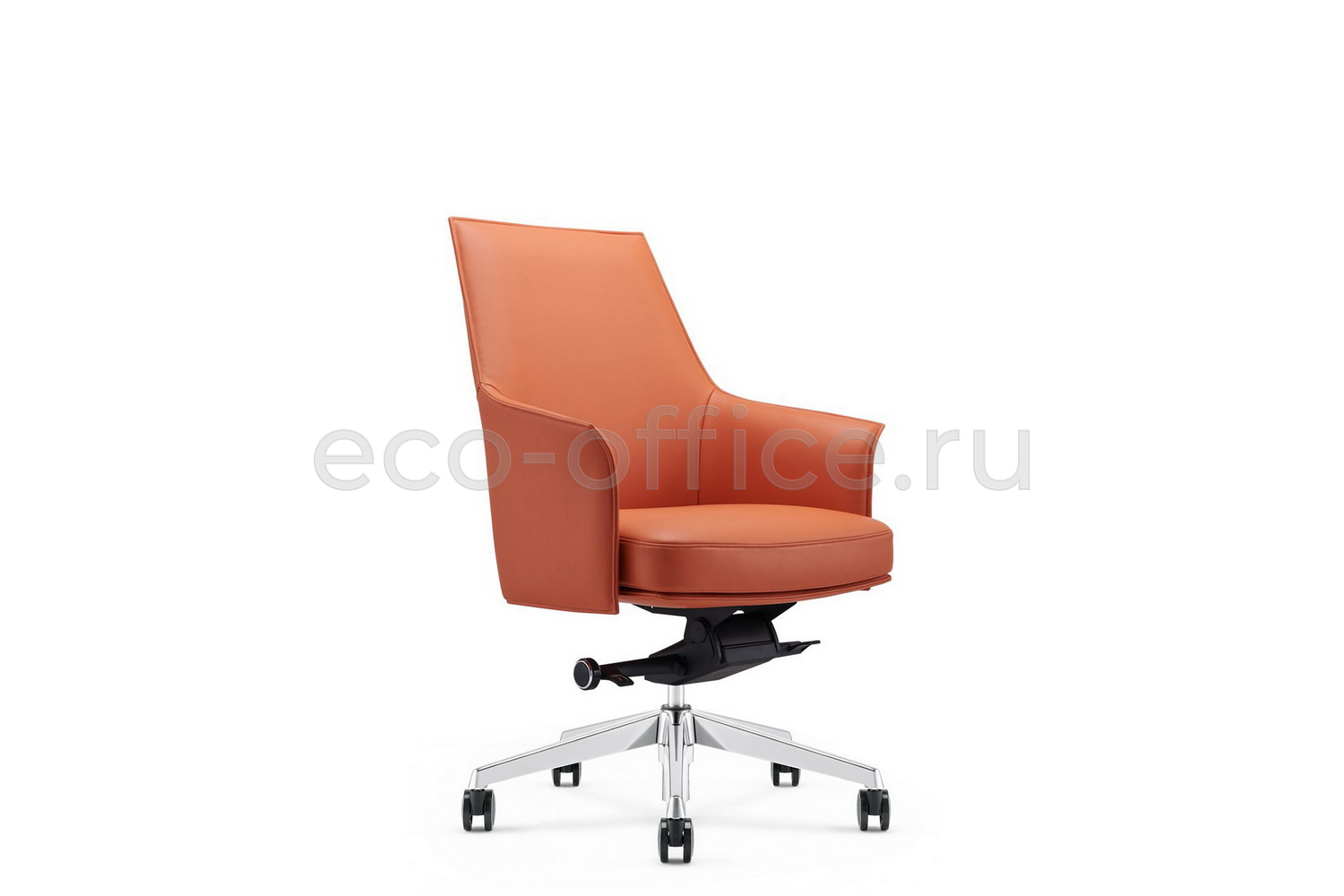Кресло руководителя RV Design ROSSO-M B1918 Оранжевая кожа купить в Воронеже