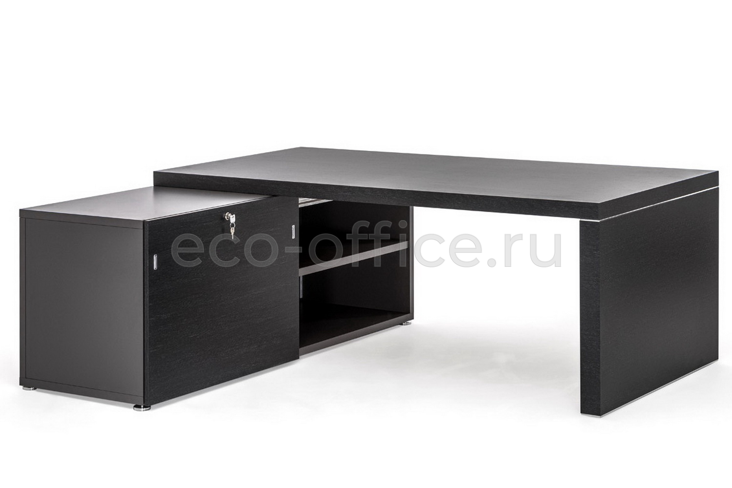 Стол SX/DX на широкой опоре TITANO PTI9920010C35WH Черное Дерево купить в Воронеже