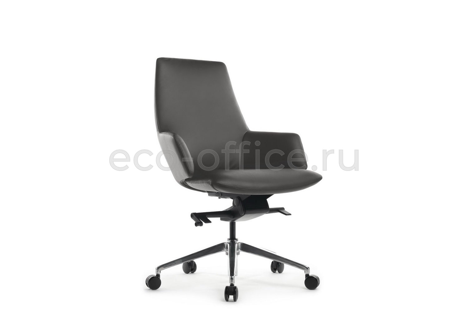 Кресло руководителя RV Design SPELL-M B1719 Антрацит кожа купить в Воронеже