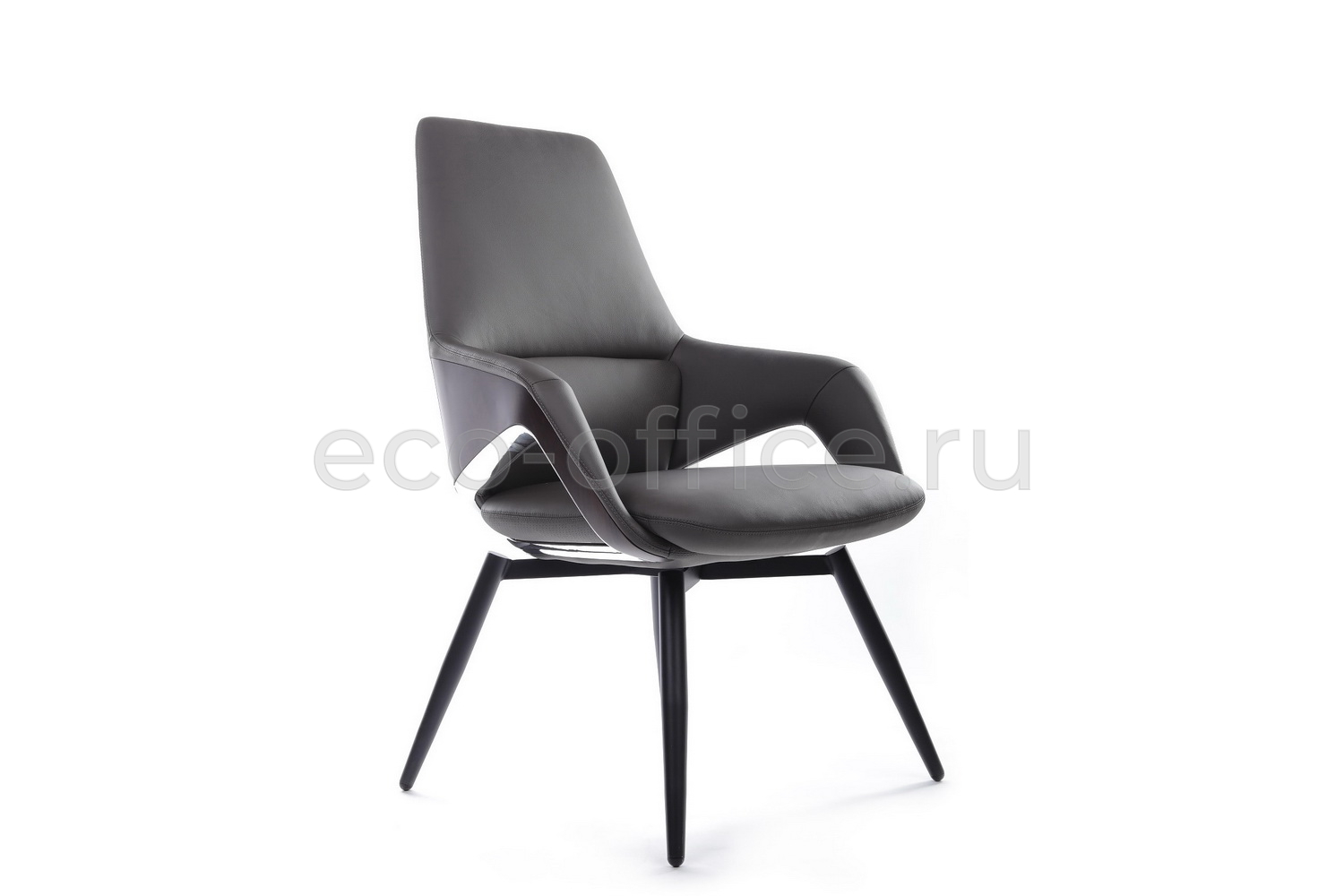 Конференц-кресло RV Design AURA-ST FK005-C Антрацит кожа купить в Воронеже
