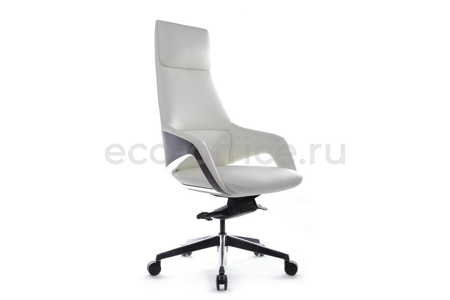 Кресло руководителя RV Design AURA FK005-A Белая кожа купить в Воронеже