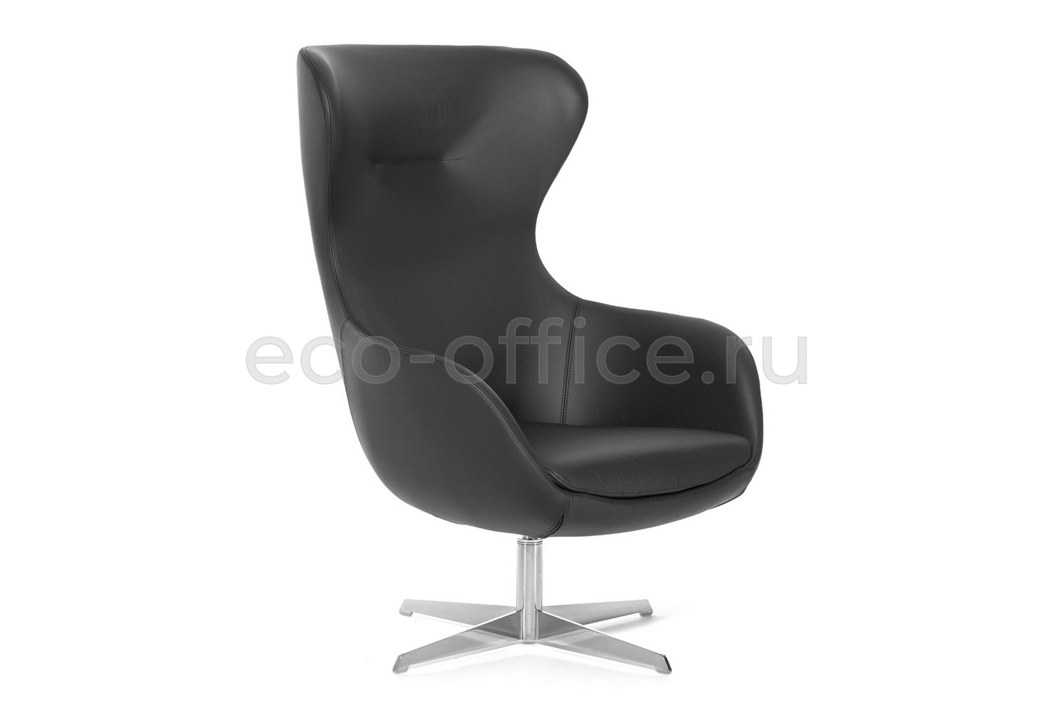 Кресло Profoffice ELEGANCE METAL R7 Dakota black Чёрная кожа купить в Воронеже