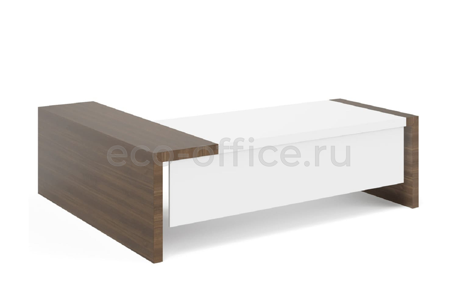 Стол письменный KYO Desk RH L 246+ KYO Front panel Орех / Белый купить в Воронеже