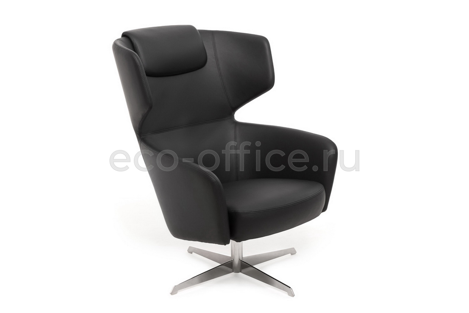 Кресло Profoffice VENTO High R7 Dakota Black Чёрная кожа купить в Воронеже