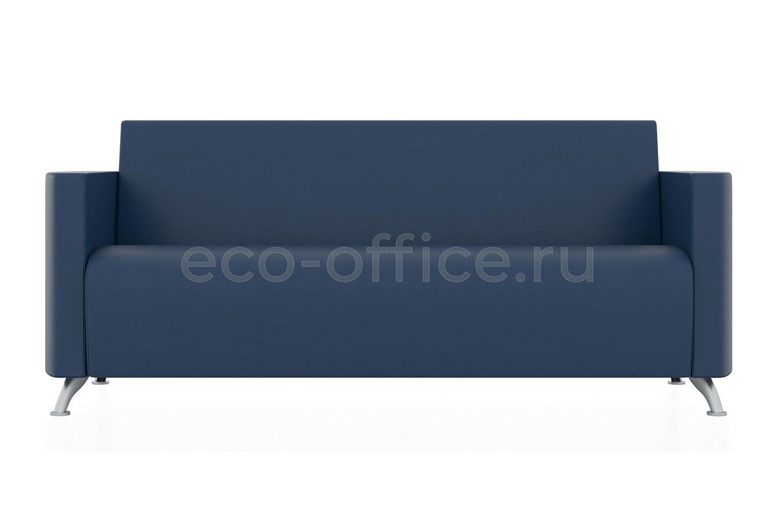 Трехместный диван СИТИ экокожа Euroline 903 Бриллиантово-синий купить в Воронеже