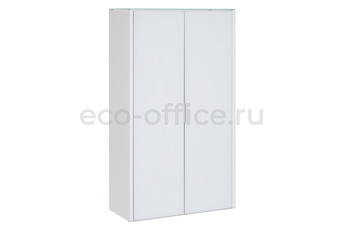 Шкаф для бумаг 2 двери GALA LIB2/980 + LIBW/980 WHITE crvGLASS купить в Воронеже