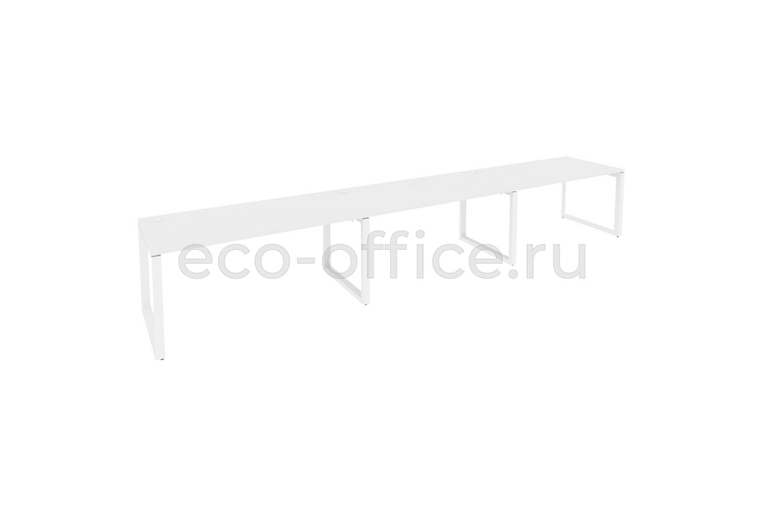 Рабочая станция на O-образном м/к ONIX O.MO-RS-3.4.8 Белый Бриллиант / Белый металл  купить в Воронеже