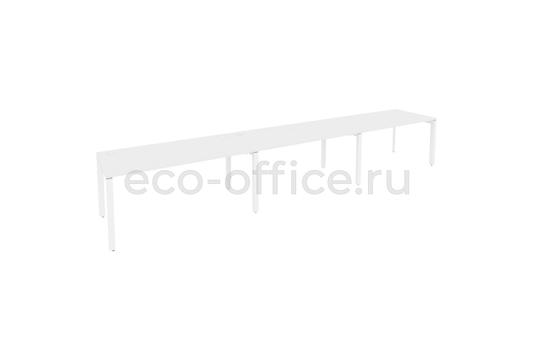 Рабочая станция на П-образном м/к ONIX O.MP-RS-3.4.8 Белый Бриллиант / Белый металл  купить в Воронеже