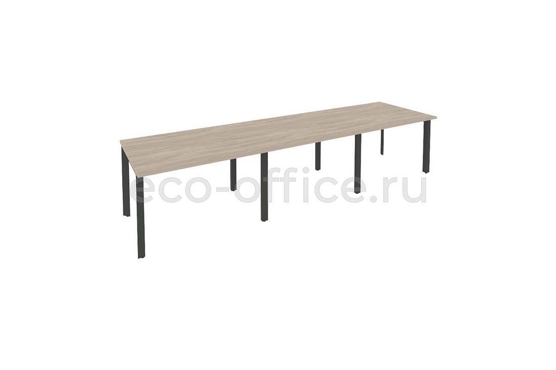 Стол переговорный (3 столешницы) ONIX O.MP-PRG-3.2 Дуб Аттик / Антрацит металл  купить в Воронеже