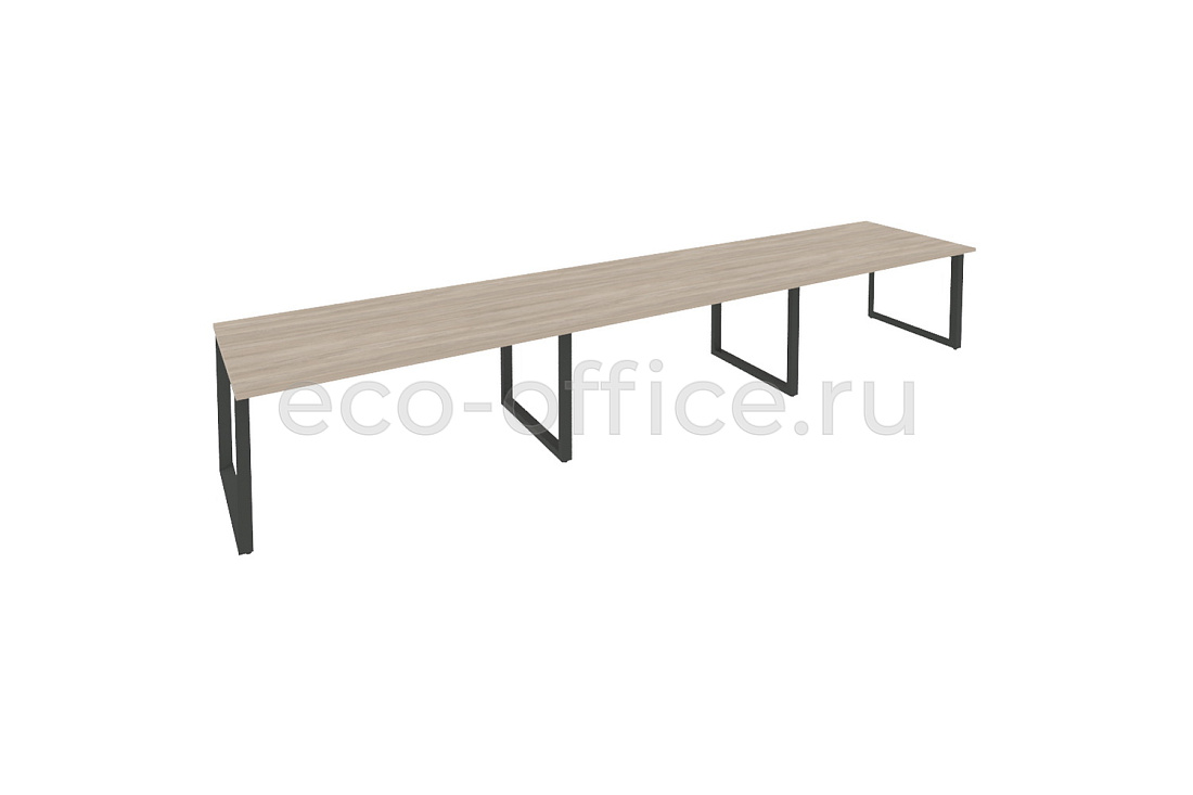 Стол переговорный (3 столешницы) ONIX O.MO-PRG-3.4 Дуб Аттик / Антрацит металл  купить в Воронеже