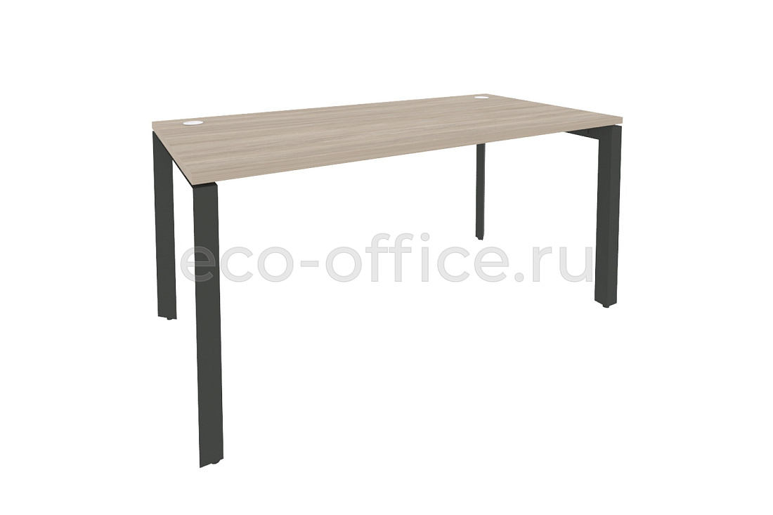 Стол рабочий на П-образном м/к ONIX O.MP-SP-4.8 Дуб Аттик / Антрацит металл  купить в Воронеже