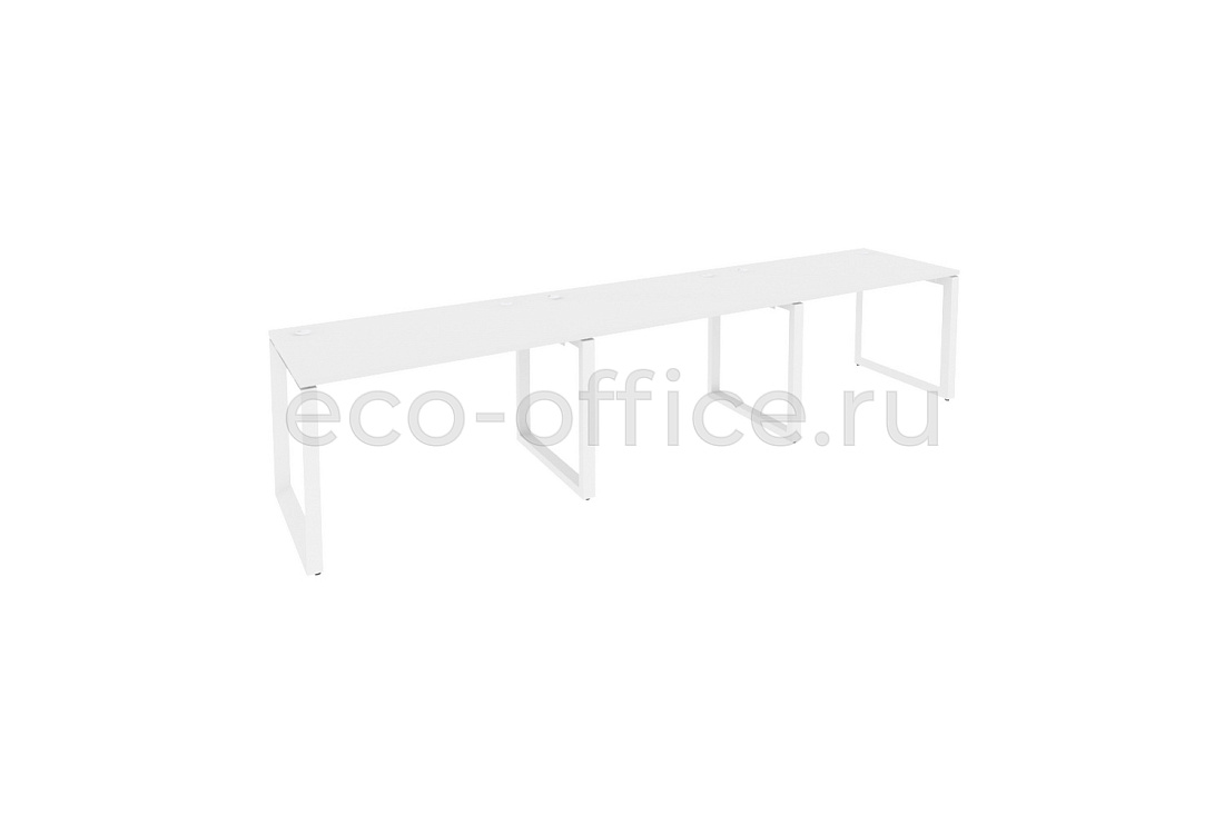 Рабочая станция на O-образном м/к ONIX O.MO-RS-3.2.7 Белый Бриллиант / Белый металл  купить в Воронеже
