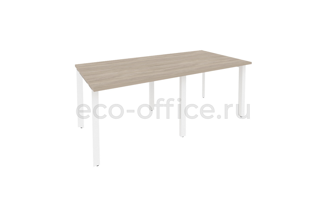 Стол переговорный (2 столешницы) ONIX O.MP-PRG-2.1 Дуб Аттик / Белый металл  купить в Воронеже