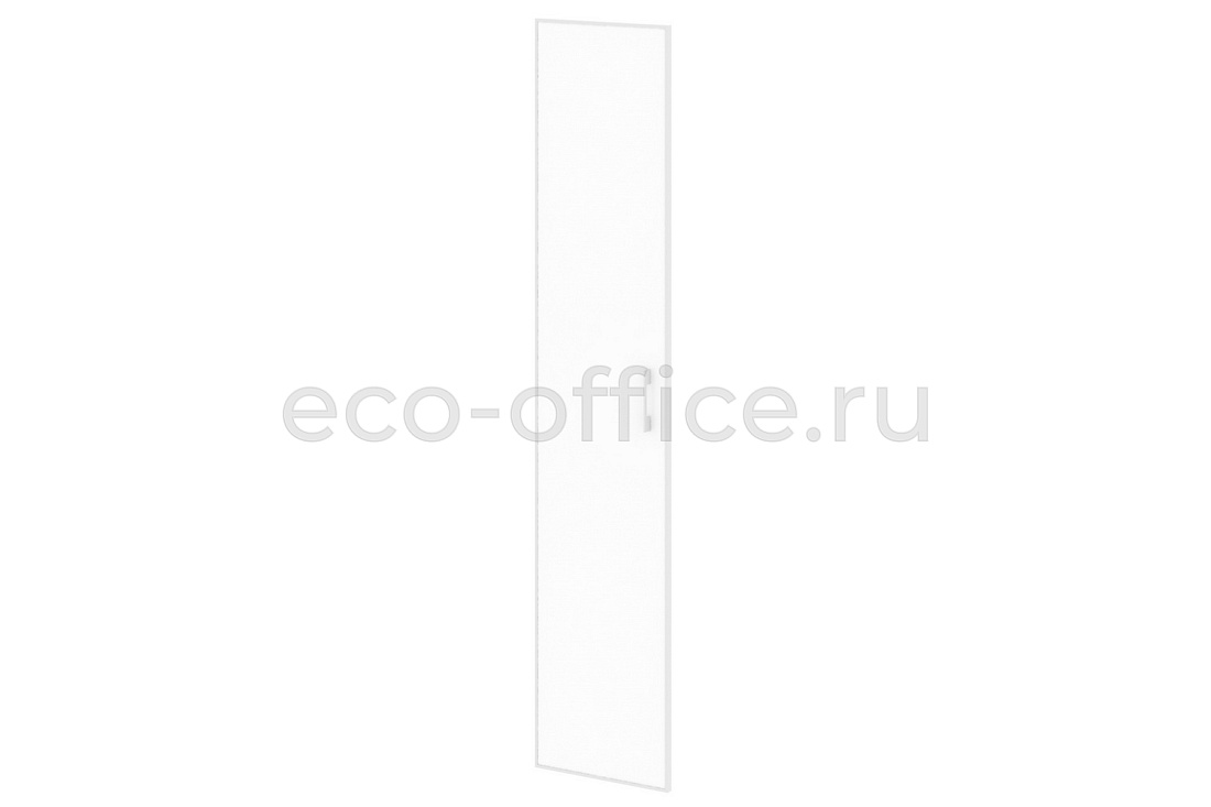 Дверь высокая стеклянная левая YALTA LT.S-1 R (L) white Белое стекло купить в Воронеже