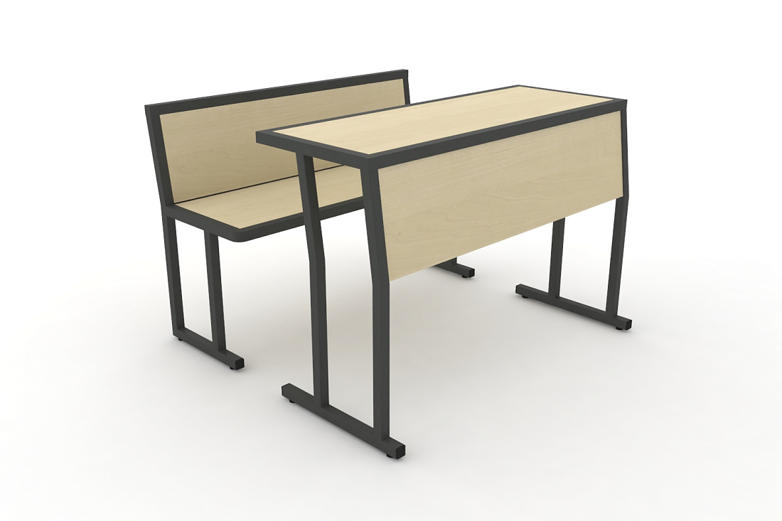 Комплект для первого ряда DESK DKN-1500SPL Клён / Антрацит металл  стоимость
