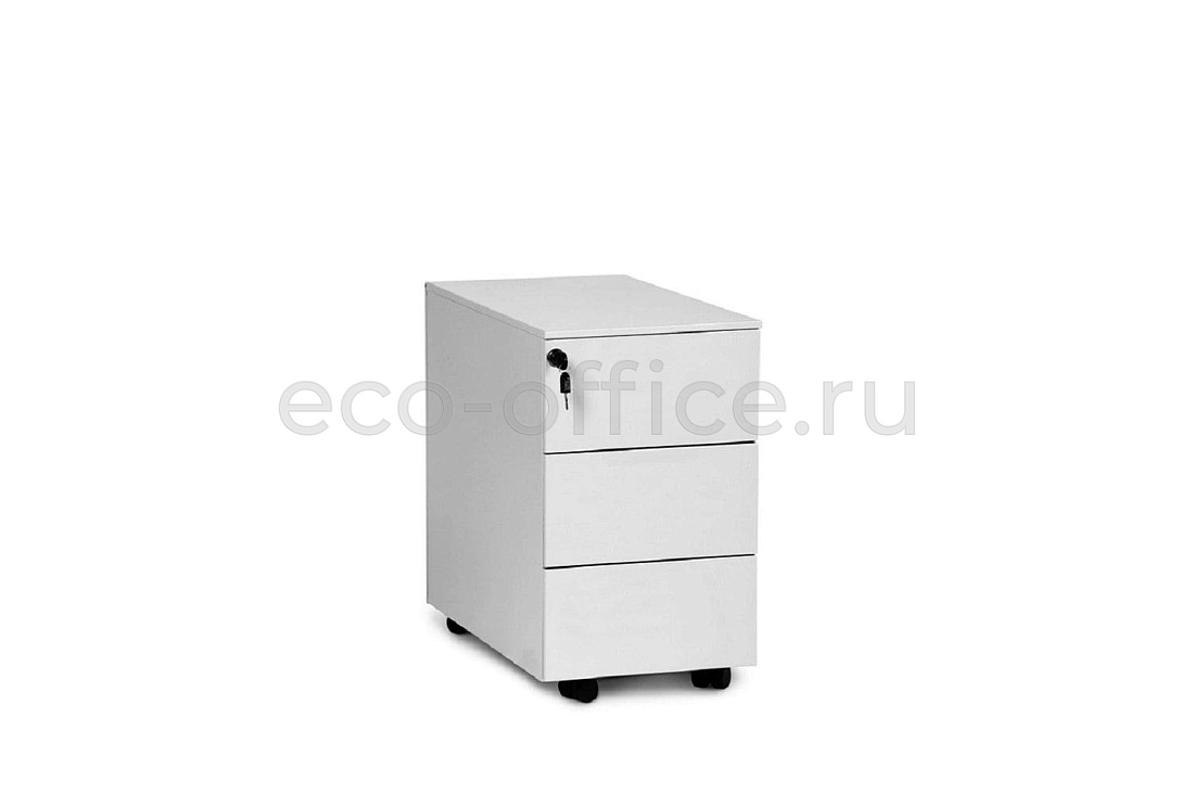Тумба мобильная 3 ящика узкая UNI СSP3 BI / 5133764901 CS3 BI / 5133359901Белый купить в Воронеже