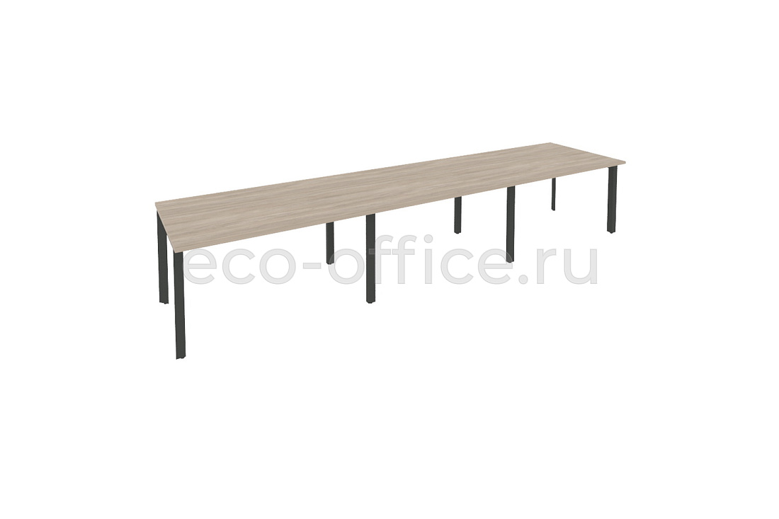 Стол переговорный (3 столешницы) ONIX O.MP-PRG-3.3 Дуб Аттик / Антрацит металл  купить в Воронеже