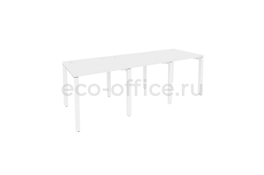 Рабочая станция на П-образном м/к ONIX O.MP-RS-3.0.8 Белый Бриллиант / Белый металл  купить в Воронеже
