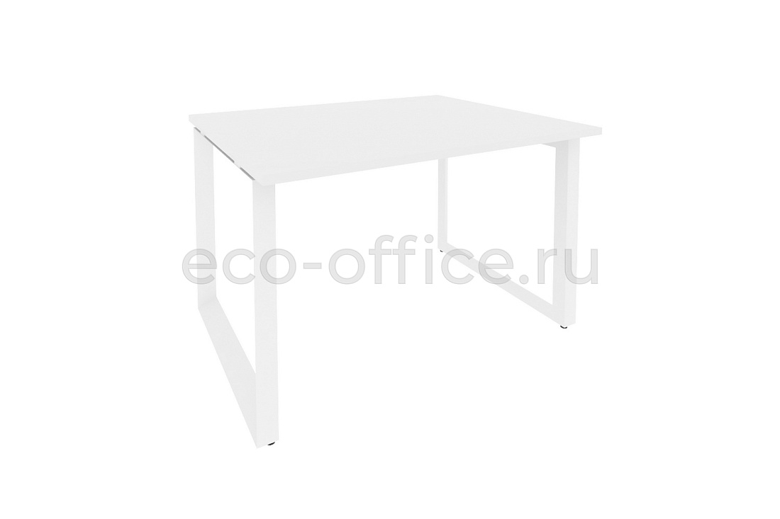 Стол переговорный (1 столешница) ONIX O.MO-PRG-1.2 Белый Бриллиант / Белый металл  купить в Воронеже