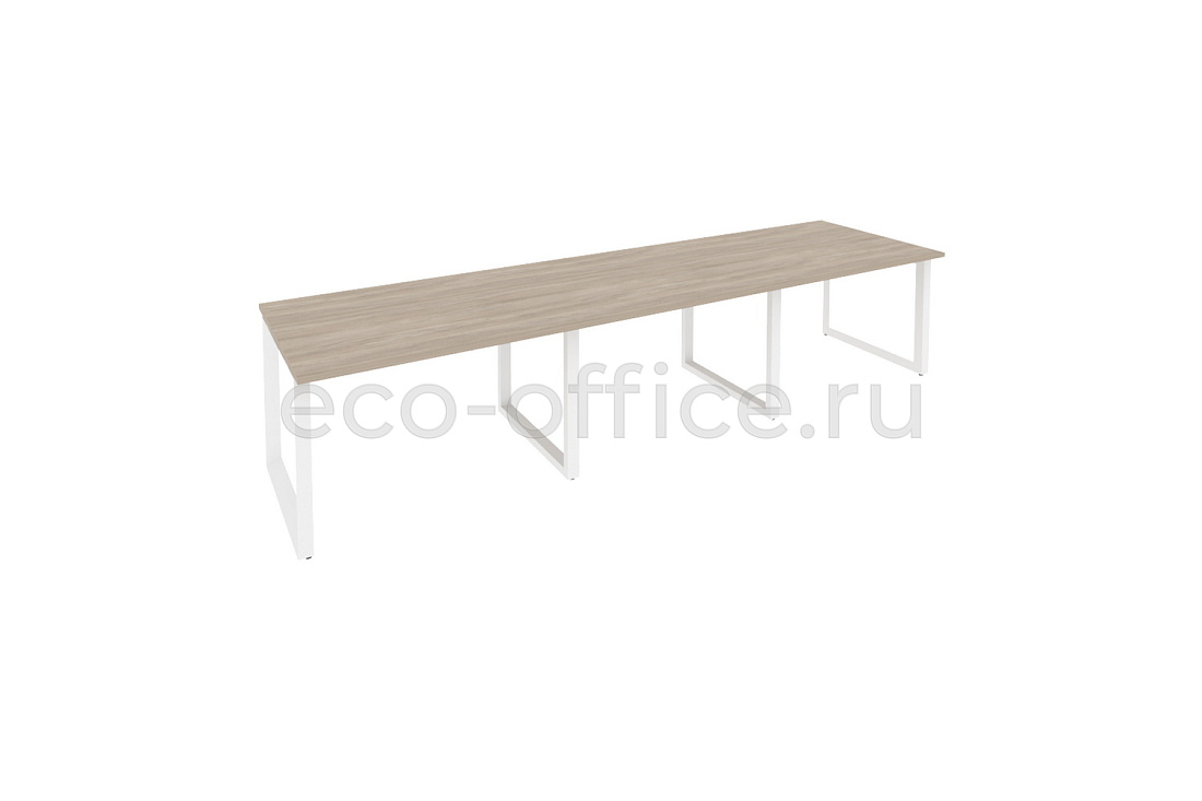 Стол переговорный (3 столешницы) ONIX O.MO-PRG-3.2 Дуб Аттик / Белый металл  купить в Воронеже