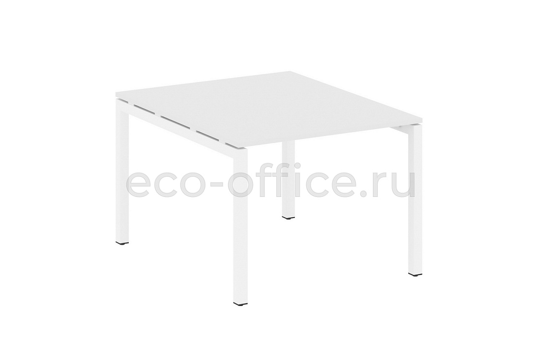 Стол переговорный (1 столешница) METAL SYSTEM QUATTRO 5x5 50БП.ПРГ-1.1 Белый / Белый металл купить в Воронеже