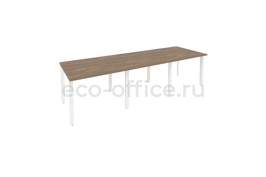 Стол переговорный (3 столешницы) ONIX O.MP-PRG-3.1 Дуб Аризона / Белый металл  купить в Воронеже