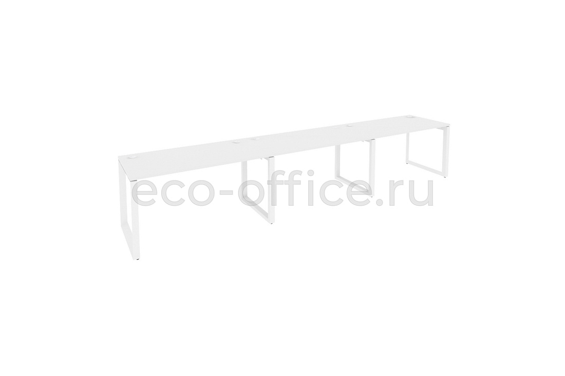 Рабочая станция на O-образном м/к ONIX O.MO-RS-3.3.7 Белый Бриллиант / Белый металл  купить в Воронеже