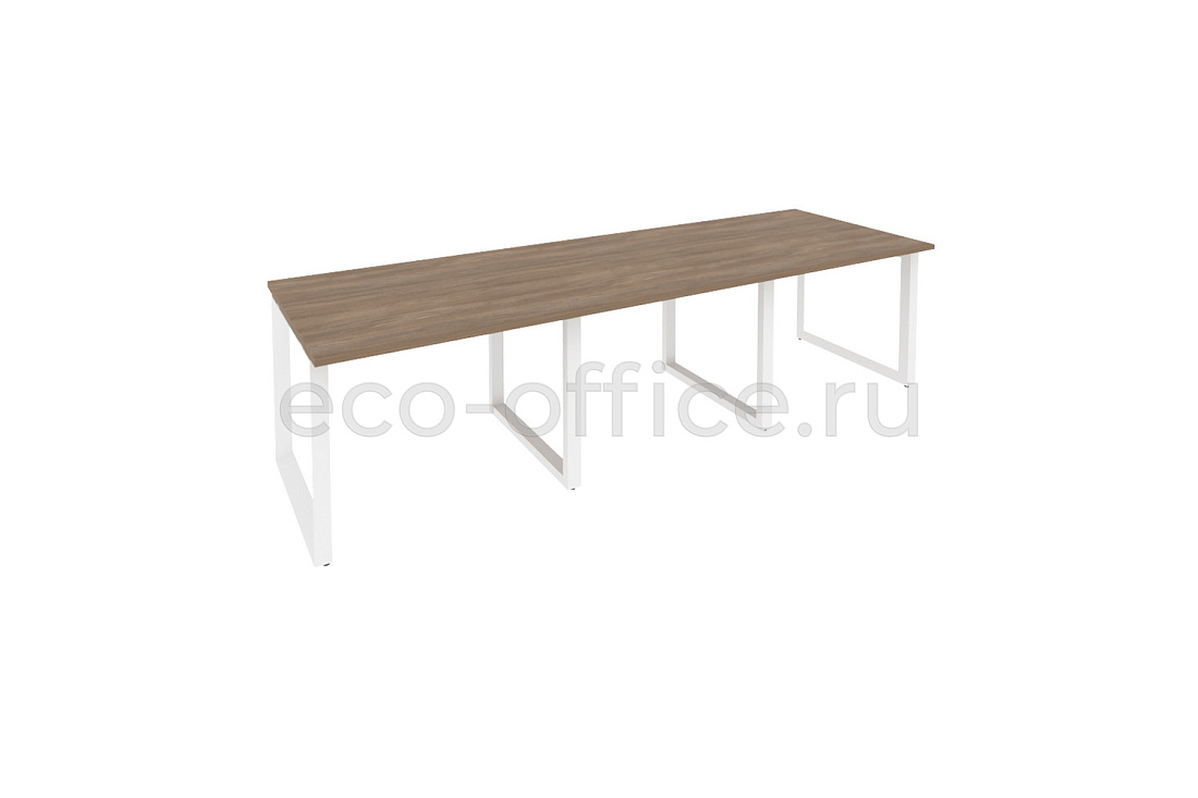 Стол переговорный (3 столешницы) ONIX O.MO-PRG-3.1 Дуб Аризона / Белый металл  купить в Воронеже