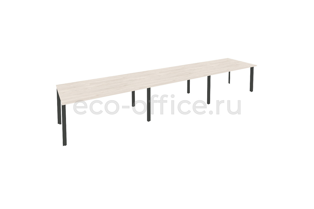 Стол переговорный (3 столешницы) ONIX O.MP-PRG-3.4 Денвер Светлый / Антрацит металл купить в Воронеже