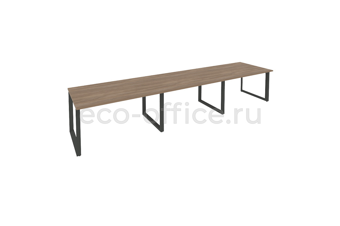 Стол переговорный (3 столешницы) ONIX O.MO-PRG-3.3 Дуб Аризона / Антрацит металл  купить в Воронеже