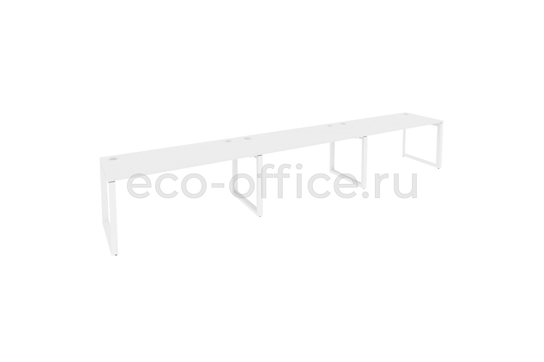 Рабочая станция на O-образном м/к ONIX O.MO-RS-3.4.7 Белый Бриллиант / Белый металл  купить в Воронеже