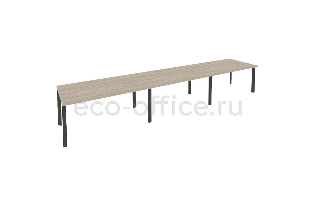Стол переговорный (3 столешницы) ONIX O.MP-PRG-3.4 Дуб Аттик / Антрацит металл  купить в Воронеже