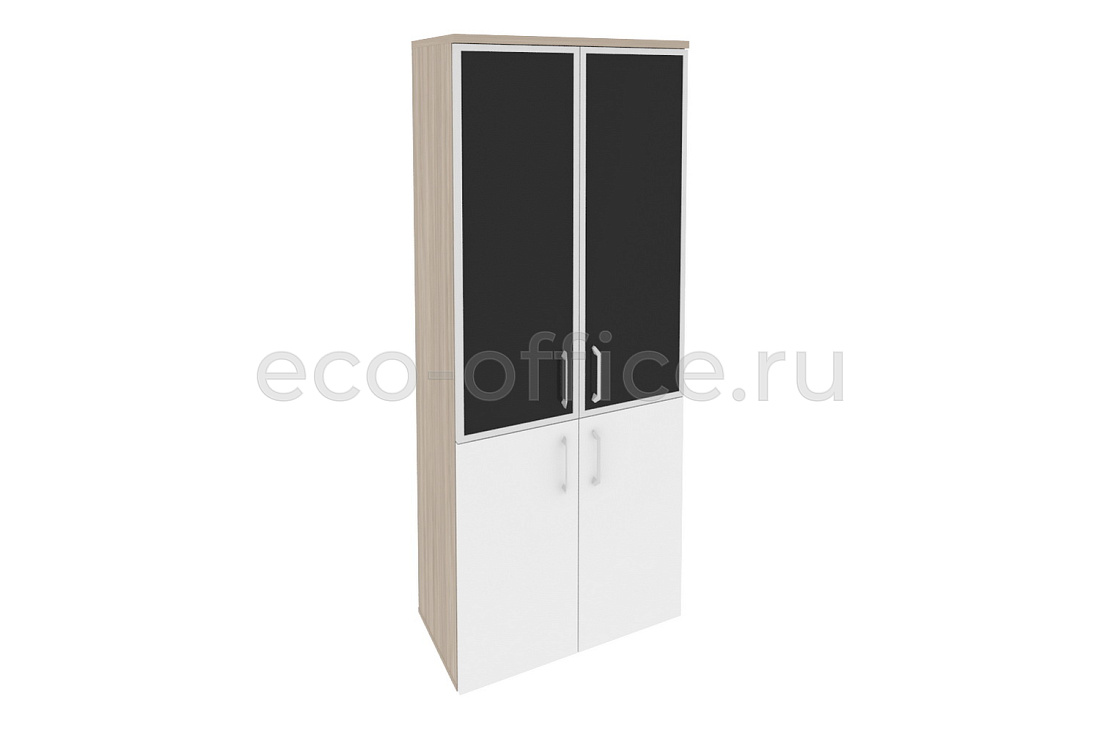 Шкаф высокий широкий ONIX O.ST-1.2 R black Дуб Аттик / Белый Бриллиант купить в Воронеже