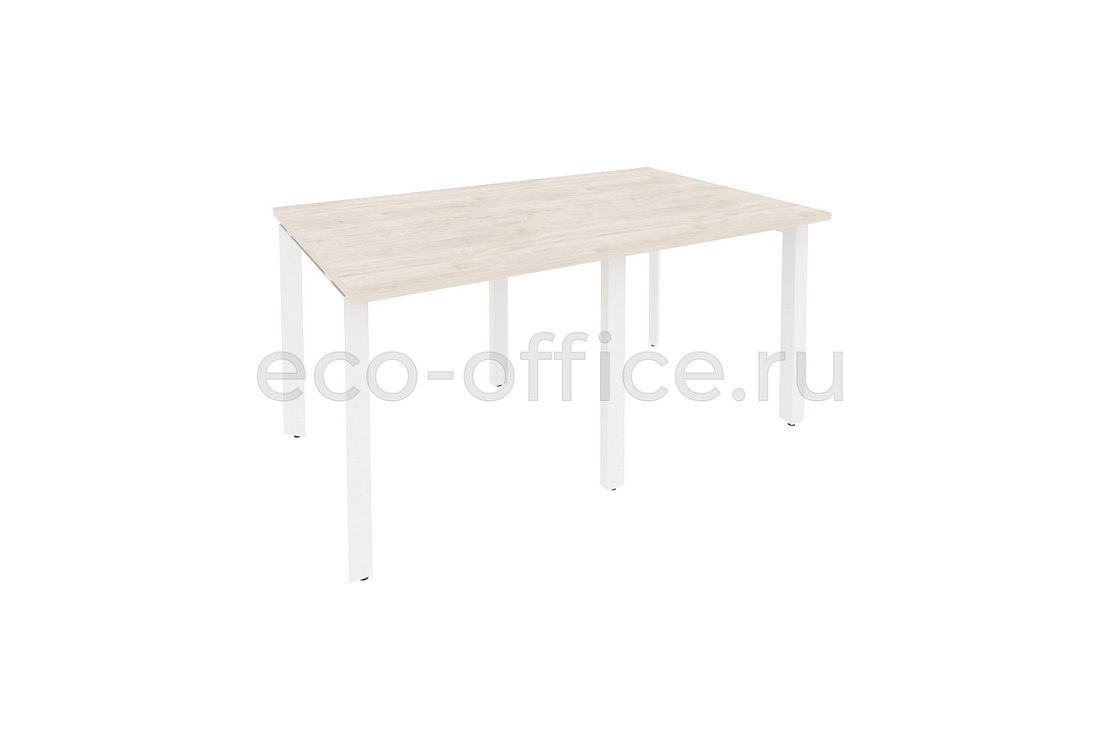 Стол переговорный (2 столешницы) ONIX O.MP-PRG-2.0 Денвер Светлый / Белый металл  купить в Воронеже