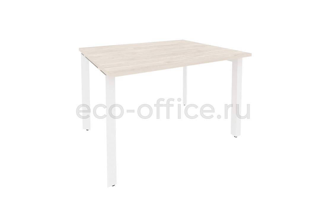 Стол переговорный (1 столешница) ONIX O.MP-PRG-1.2 Денвер Светлый / Белый металл  купить в Воронеже