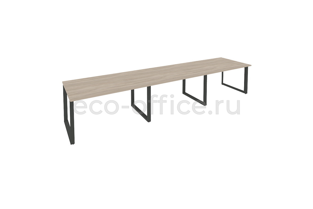 Стол переговорный (3 столешницы) ONIX O.MO-PRG-3.3 Дуб Аттик / Антрацит металл  купить в Воронеже