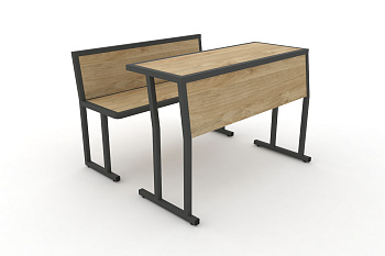 Комплект для первого ряда DESK DKN-1100SPL Тиквуд Светлый / Антрацит Металл купить в Воронеже