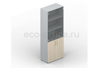 Шкаф для документов высокий EMHS834TN Акация Аури / Белый купить в Воронеже