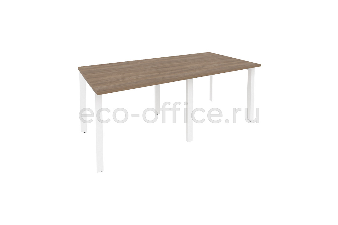 Стол переговорный (2 столешницы) ONIX O.MP-PRG-2.1 Дуб Аризона / Белый металл  купить в Воронеже