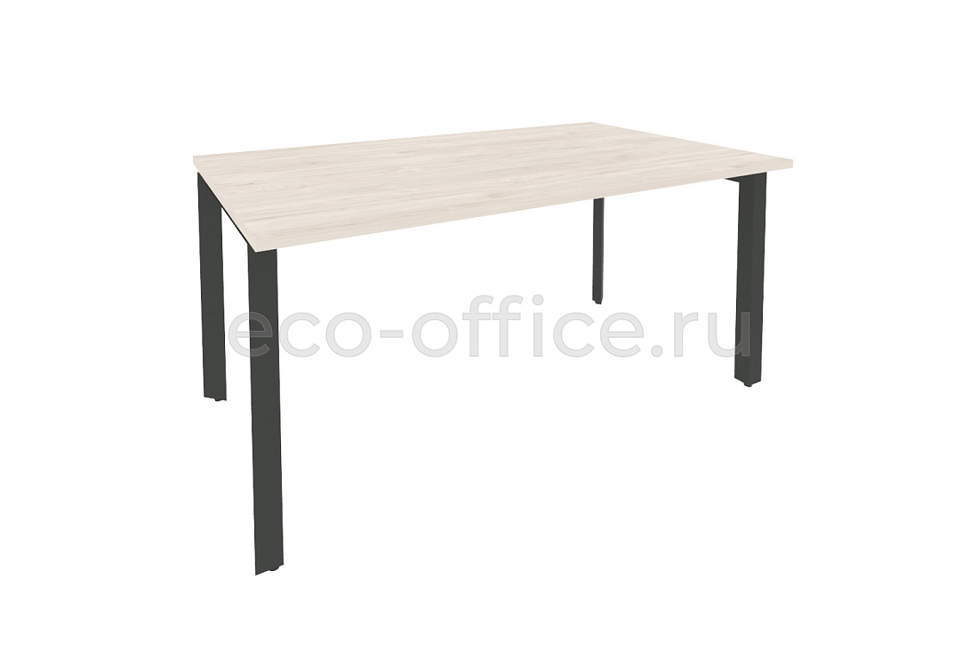 Стол переговорный (1 столешница) ONIX O.MP-PRG-1.4 Денвер Светлый / Антрацит металл купить в Воронеже
