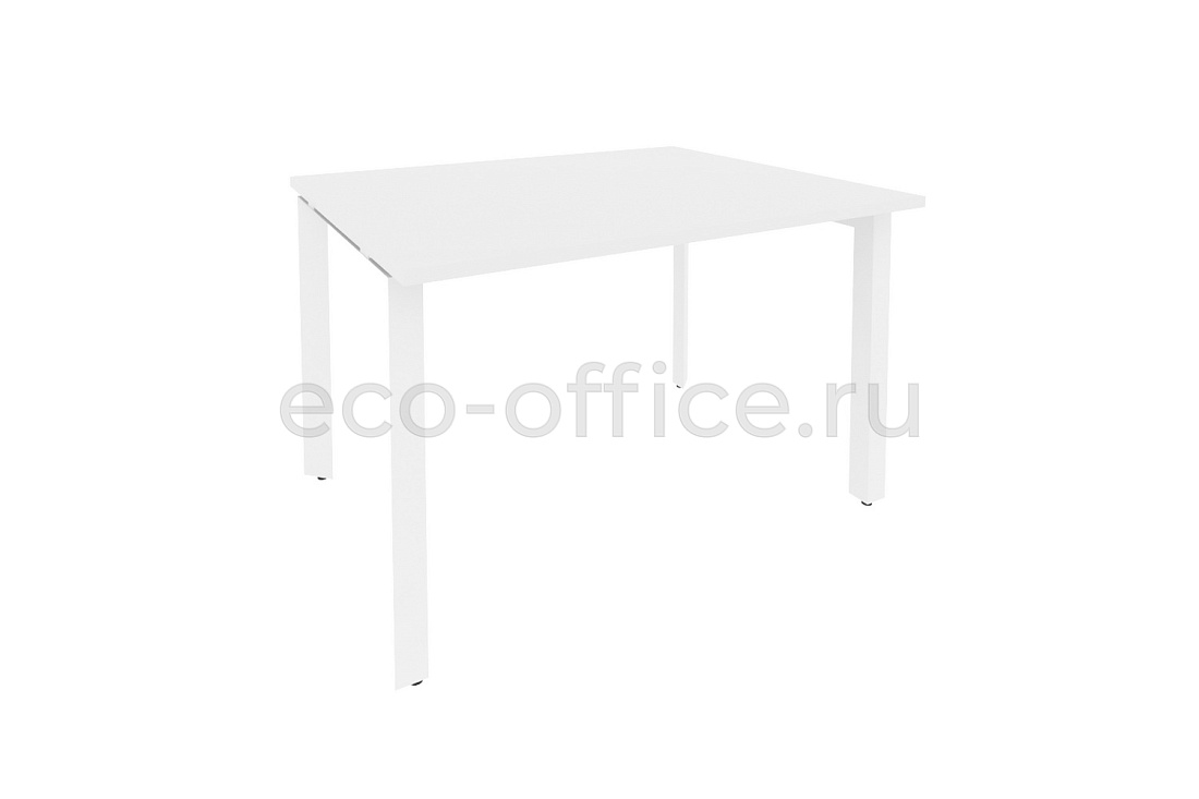 Стол переговорный (1 столешница) ONIX O.MP-PRG-1.2 Белый Бриллиант / Белый металл  купить в Воронеже
