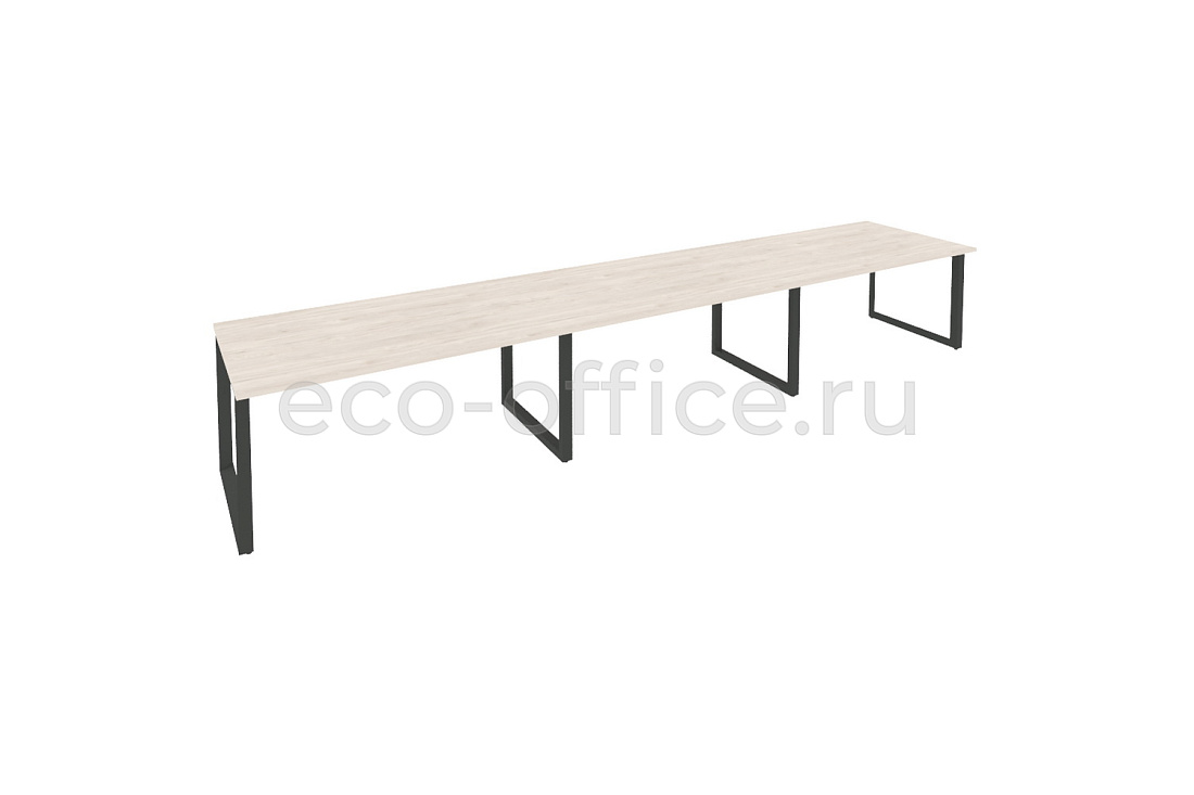 Стол переговорный (3 столешницы) ONIX O.MO-PRG-3.4 Денвер Светлый / Антрацит металл купить в Воронеже
