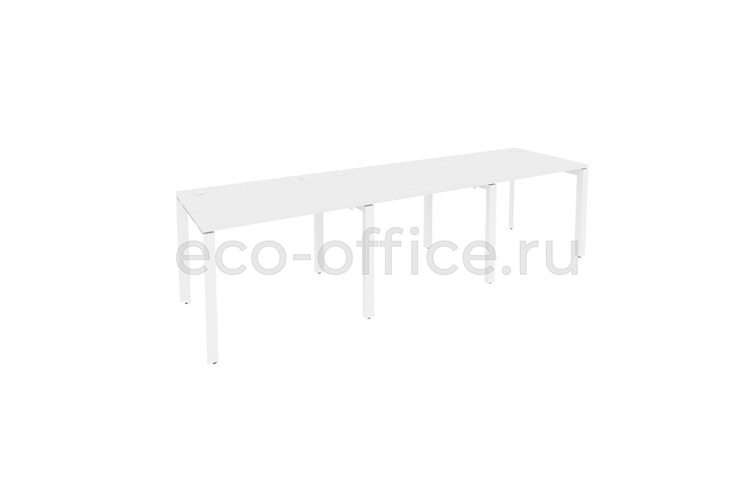 Рабочая станция на П-образном м/к ONIX O.MP-RS-3.1.8 Белый Бриллиант / Белый металл  купить в Воронеже