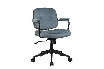 Кресло ECO-CHAIR CHESTER W-221T Синий велюр купить в Воронеже