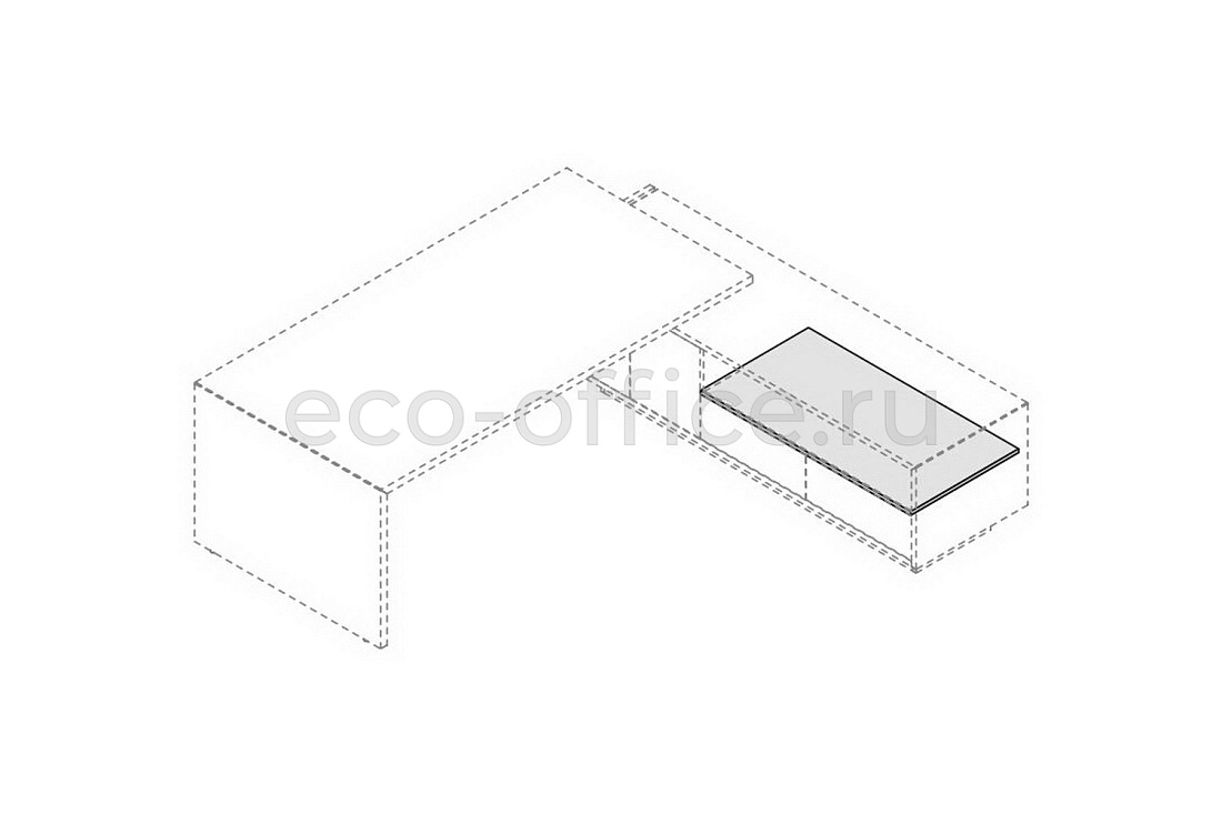 Топ для внутренней секции тумбы (шпон) ELITE 174256 Canaletto Walnut (Cod.27)  стоимость