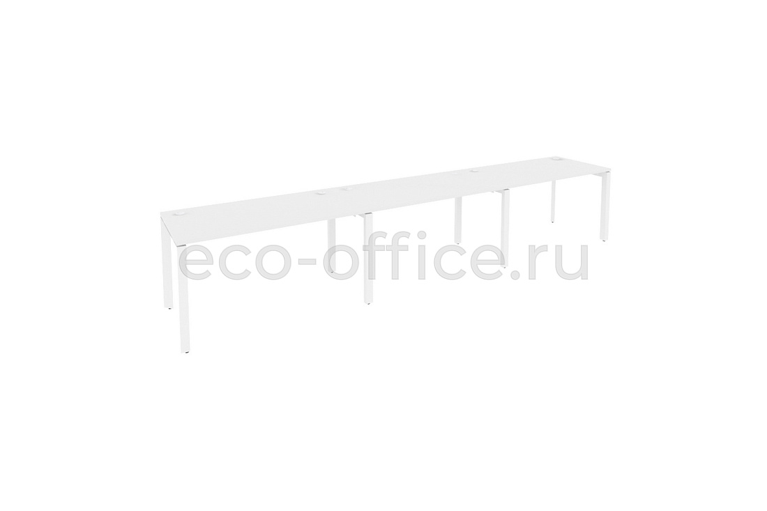 Рабочая станция на П-образном м/к ONIX O.MP-RS-3.3.7 Белый Бриллиант / Белый металл  купить в Воронеже
